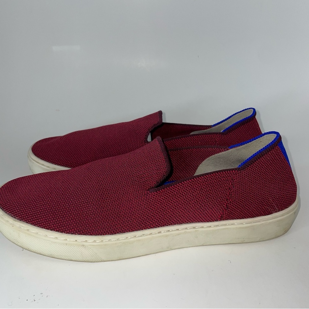 Rothy’s Red Maroon Slip On Sneakers Women’s Size 8.5 - Picture 11 of 13